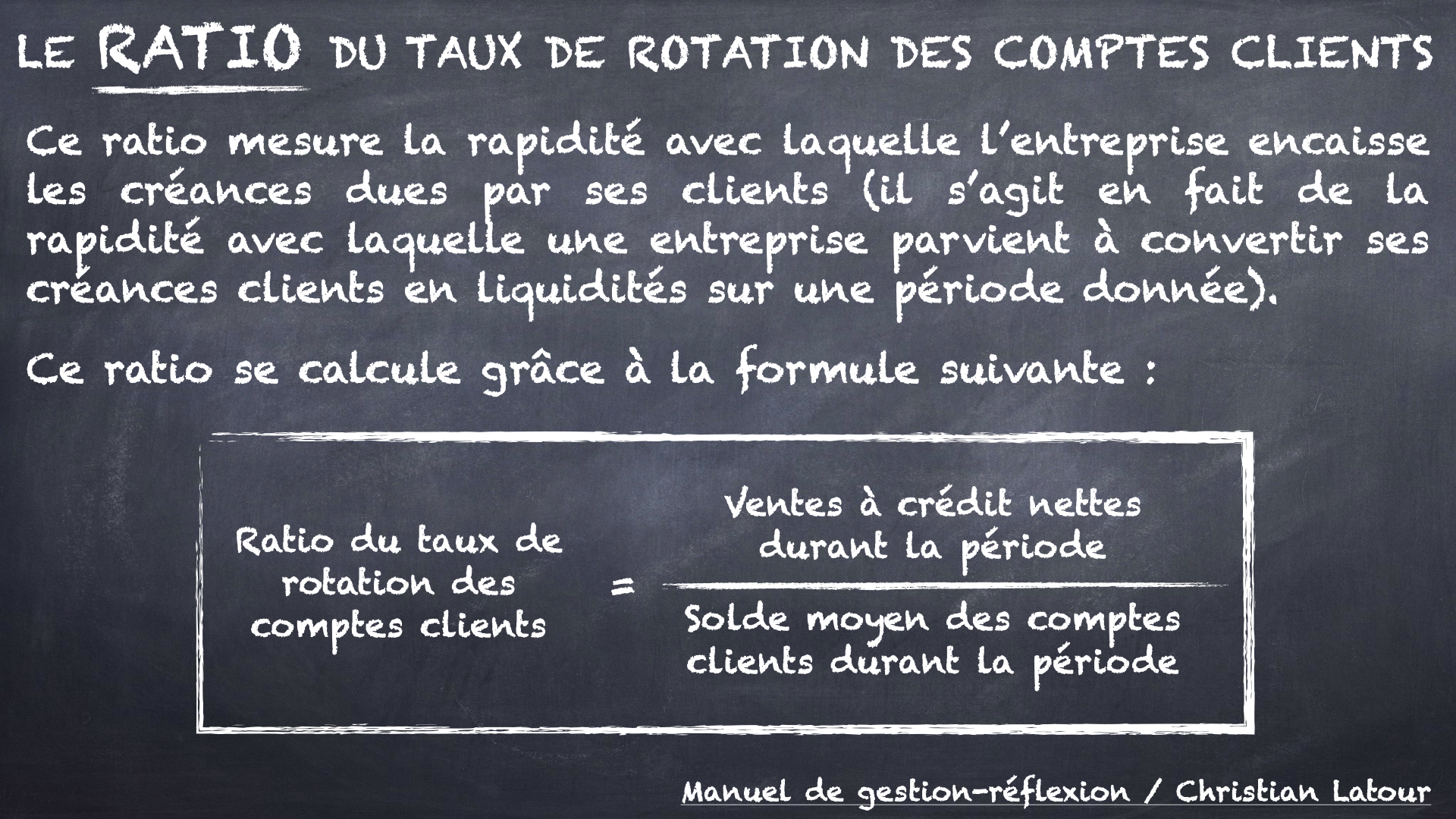 Le Ratio Du Taux De Rotation Des Comptes Clients Hrimag Hotels Restaurants Et Institutions 